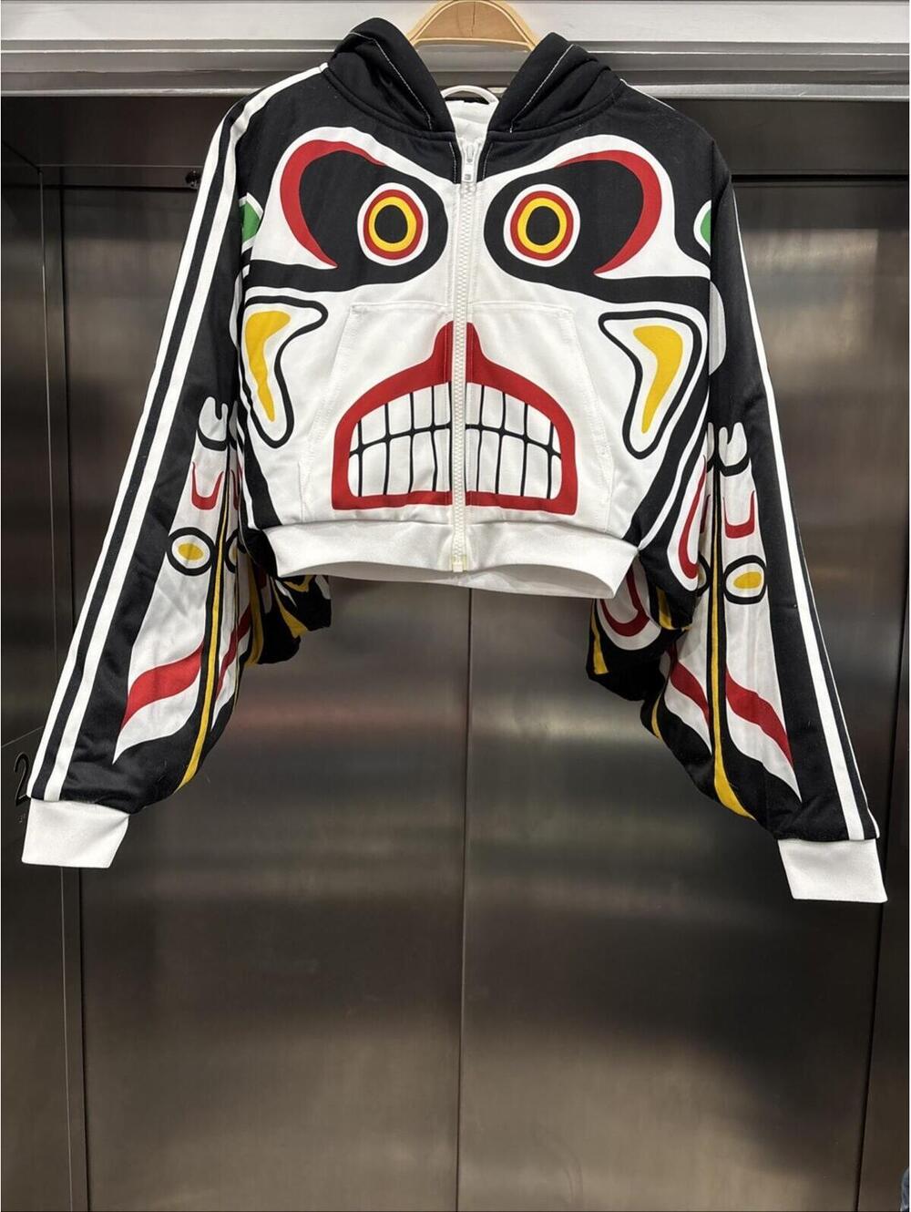 Rare Jeremy Scott Adidas Original Totem Pole Jacket Size S